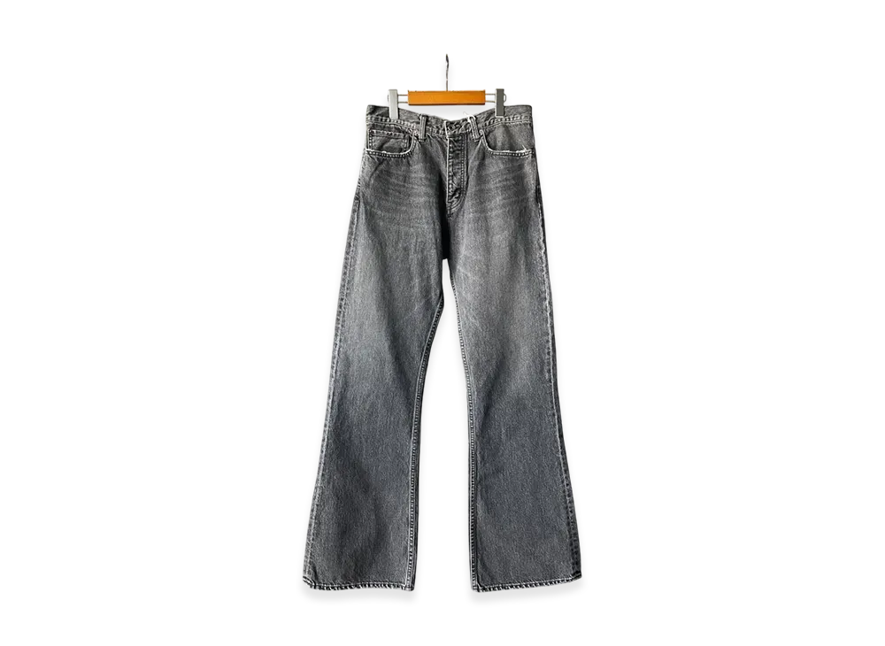 DAIRIKU Flare Vintage Denim Pants "Black"