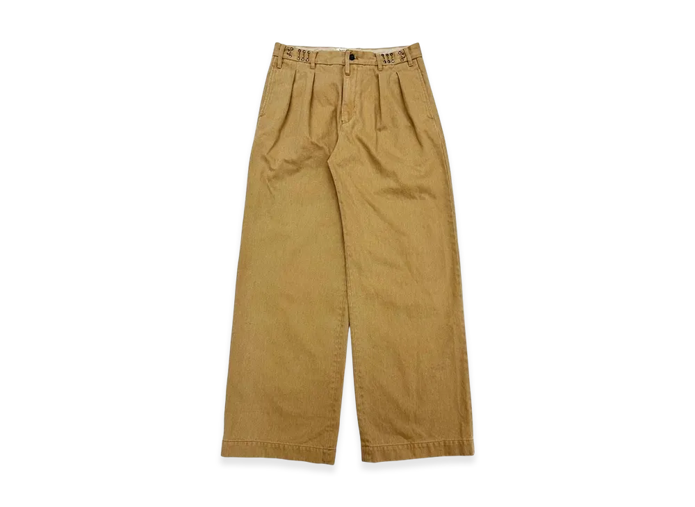 DAIRIKU Cooper Adjuster Wide Chino Pants "Beige"
