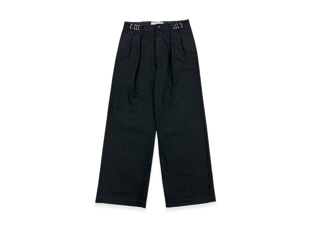 DAIRIKU Cooper Adjuster Wide Chino Pants "Black"