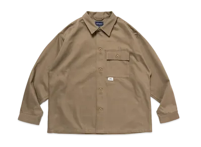 DESCENDANT Bronson Twill LS Shirt "Beige"