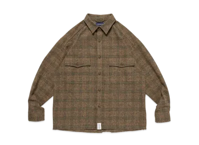 DESCENDANT Vanning Plaid LS Shirt "Brown"