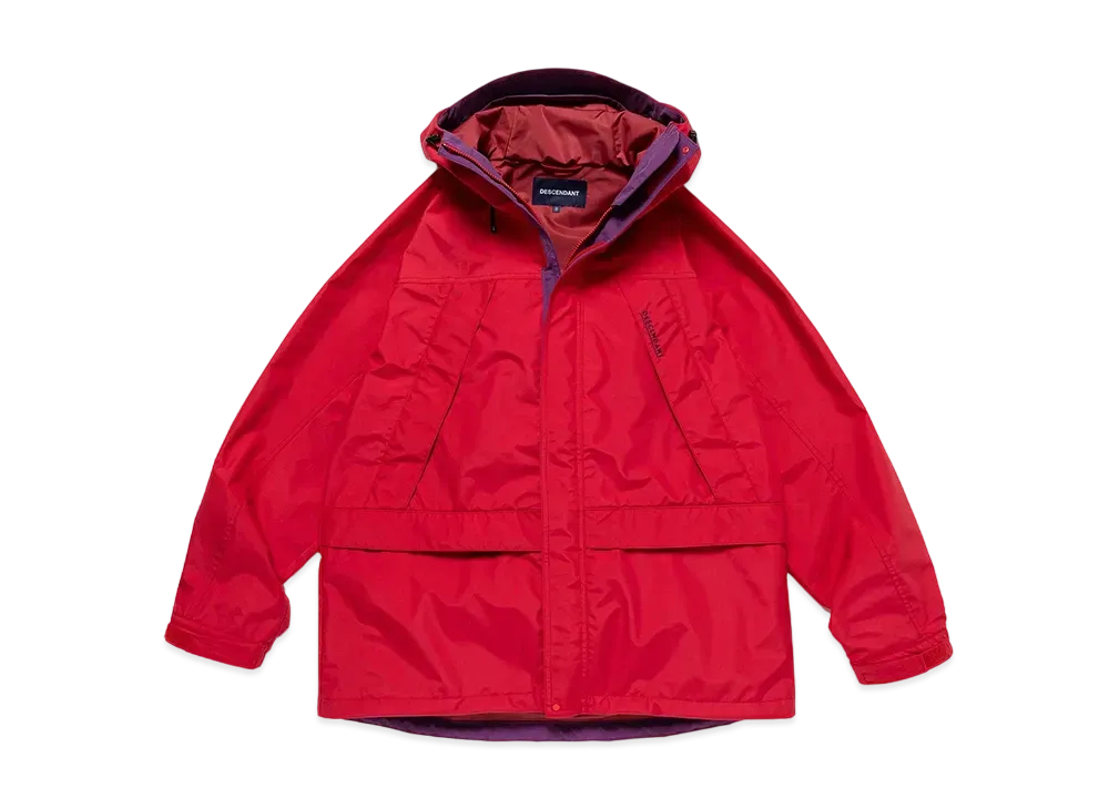 DESCENDANT Montagne Nylon Jacket 3Layer "Red"