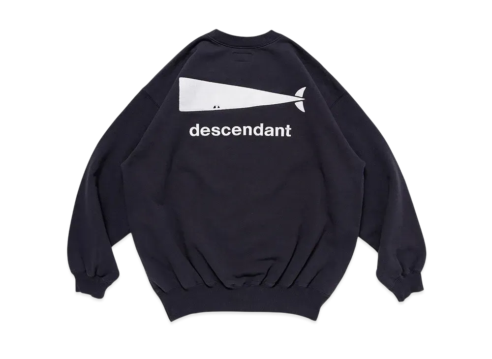 DESCENDANT Cachalot Crew Neck "Navy"