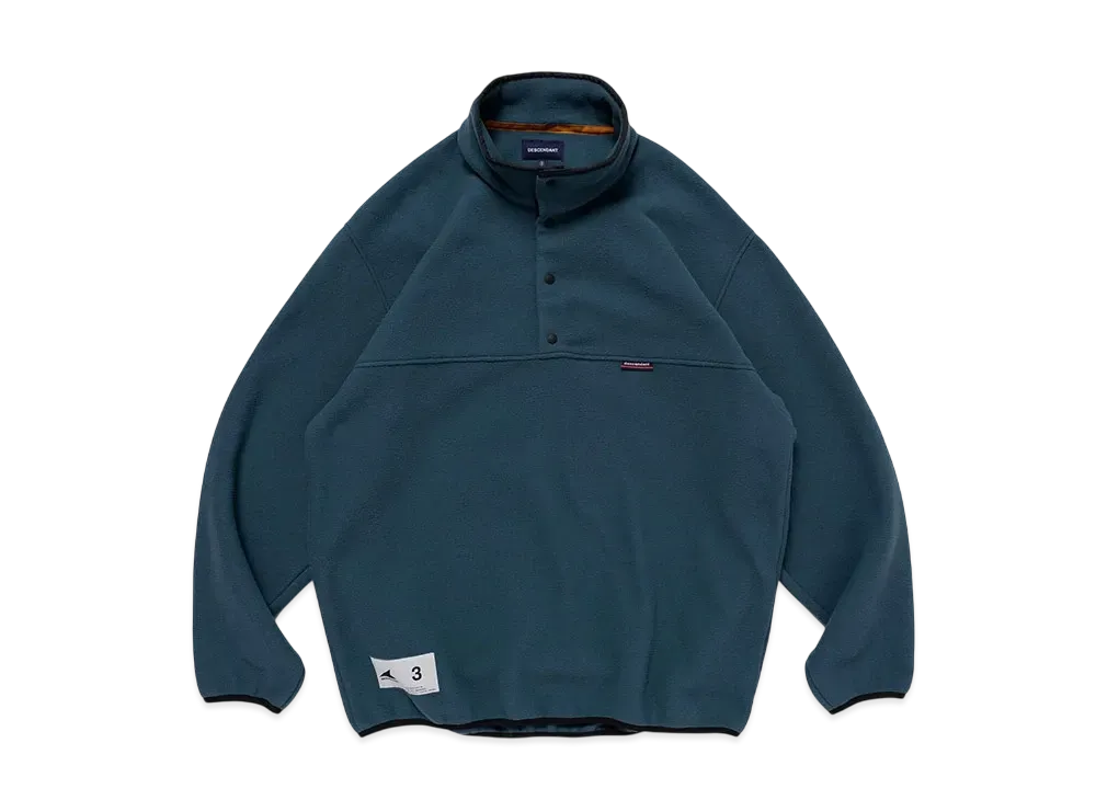 DESCENDANT Humming Fleece Pullover "Teal"