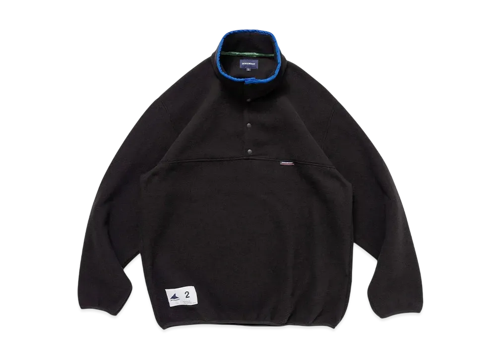 DESCENDANT Humming Fleece Pullover "Black"