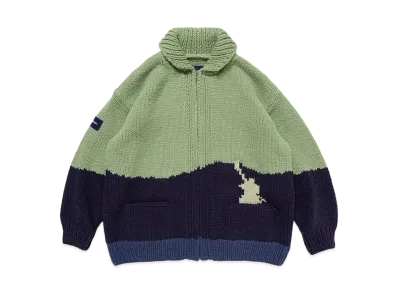 DESCENDANT Dawn Cowichan Sweater "Green"