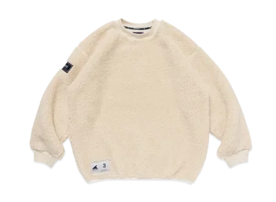 DESCENDANT Horizon Fleece Crew Neck "White"
