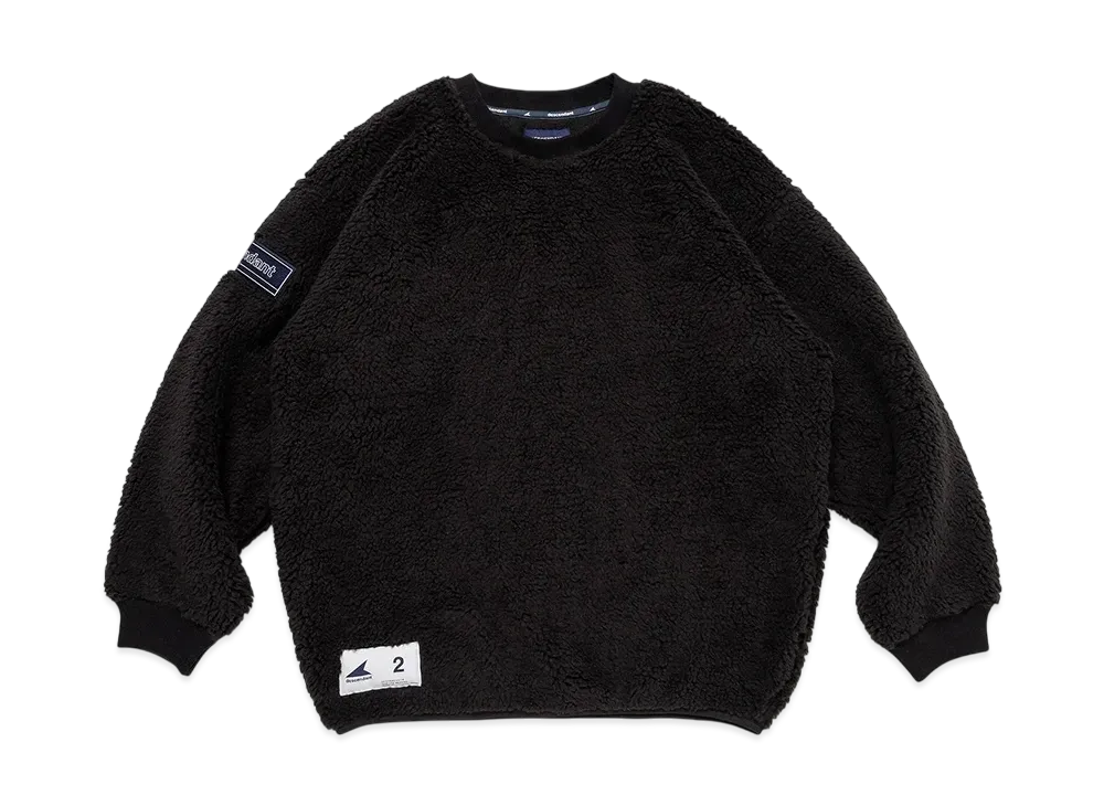 DESCENDANT Horizon Fleece Crew Neck "Black"