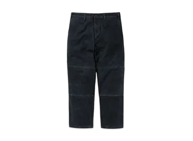 DESCENDANT DET Double Knee Trousers "Black"
