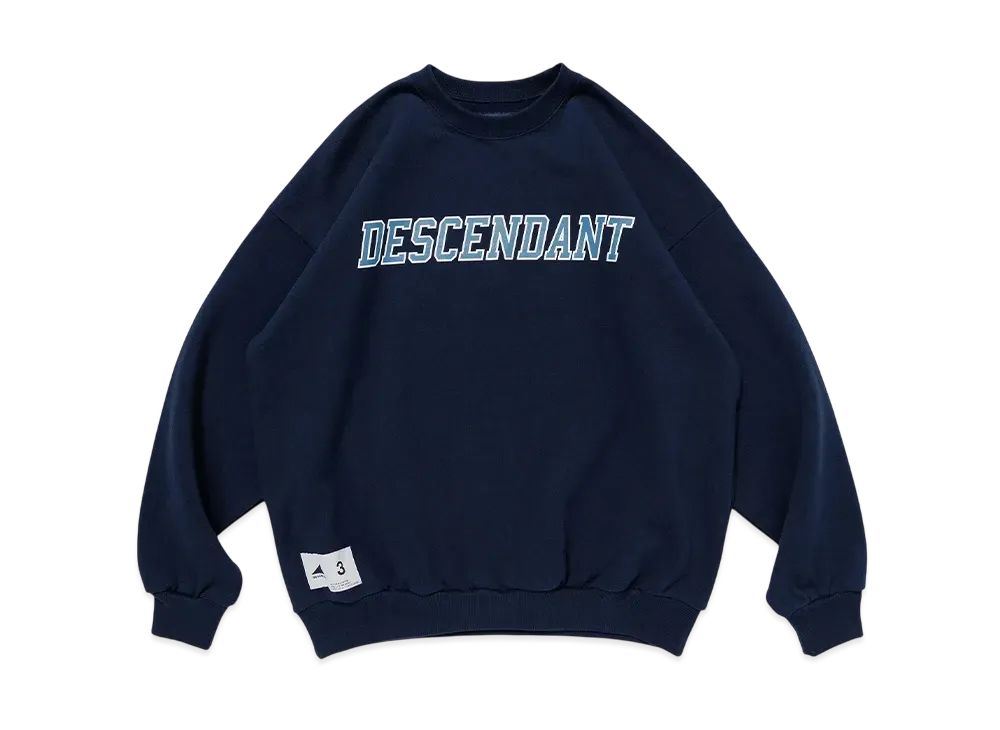 DESCENDANT Dirt Crew Neck "Navy"