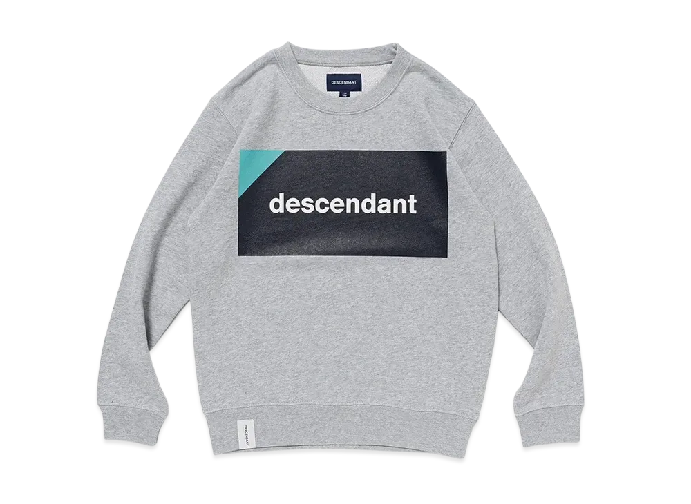 DESCENDANT Box Crew Neck (Kids) "Gray"