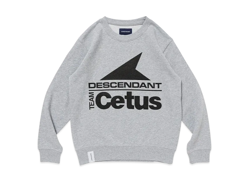DESCENDANT Stern Crew Neck (Kids) "Gray"