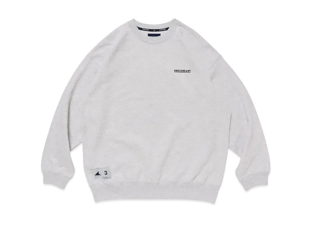 DESCENDANT Gennaker Crew Neck "Gray"