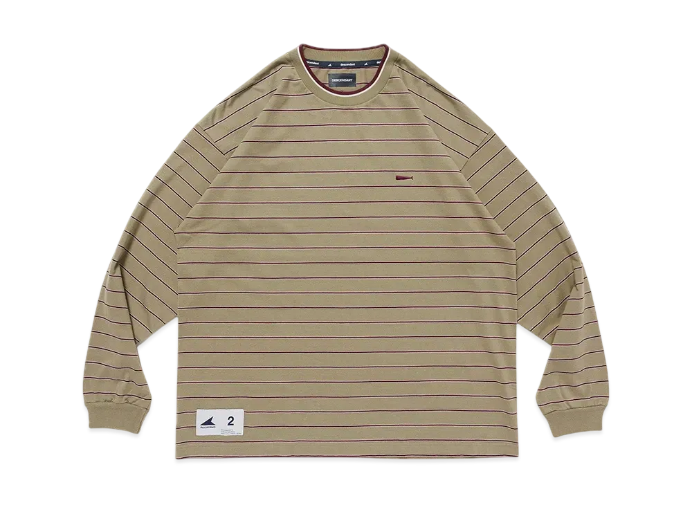 DESCENDANT Horizontal Stripe LS "Beige"