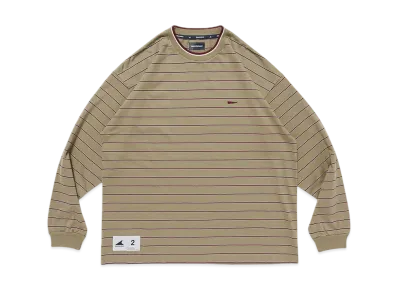 DESCENDANT Horizontal Stripe LS "Beige"