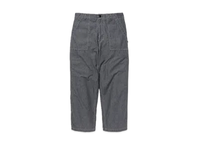 DESCENDANT Baker Chambray Trousers "Black"