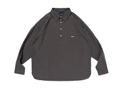 DESCENDANT Voil Pullover LS Stripe Shirt "Gray"