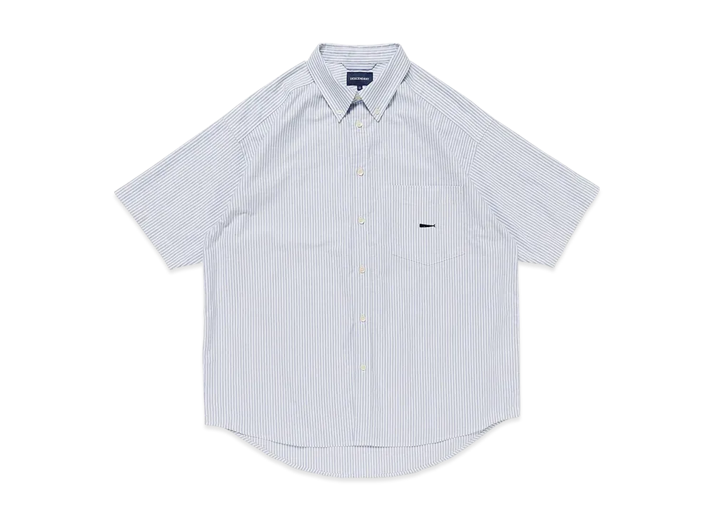 DESCENDANT Kennedy's Oxford SS Stripe Shirt "Blue"