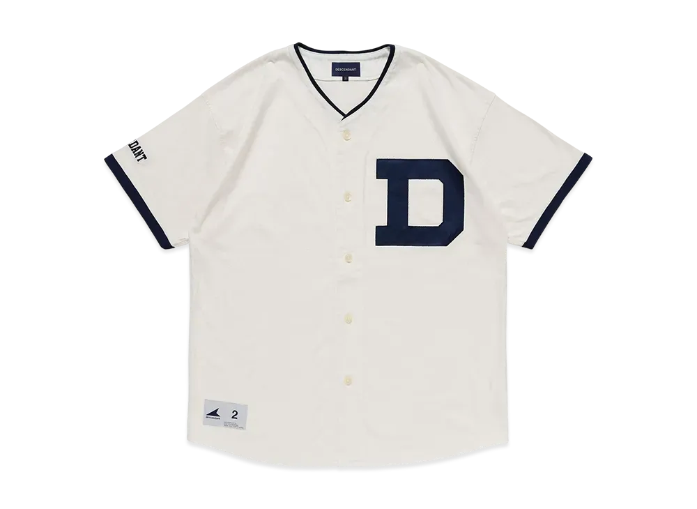 DESCENDANT Bleek Baseball Jersey "White"