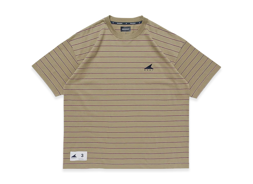 DESCENDANT Horizontal Stripe SS "Beige"