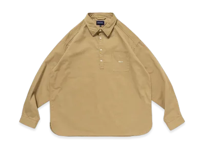DESCENDANT Voil Pullover LS Shirt "Beige"
