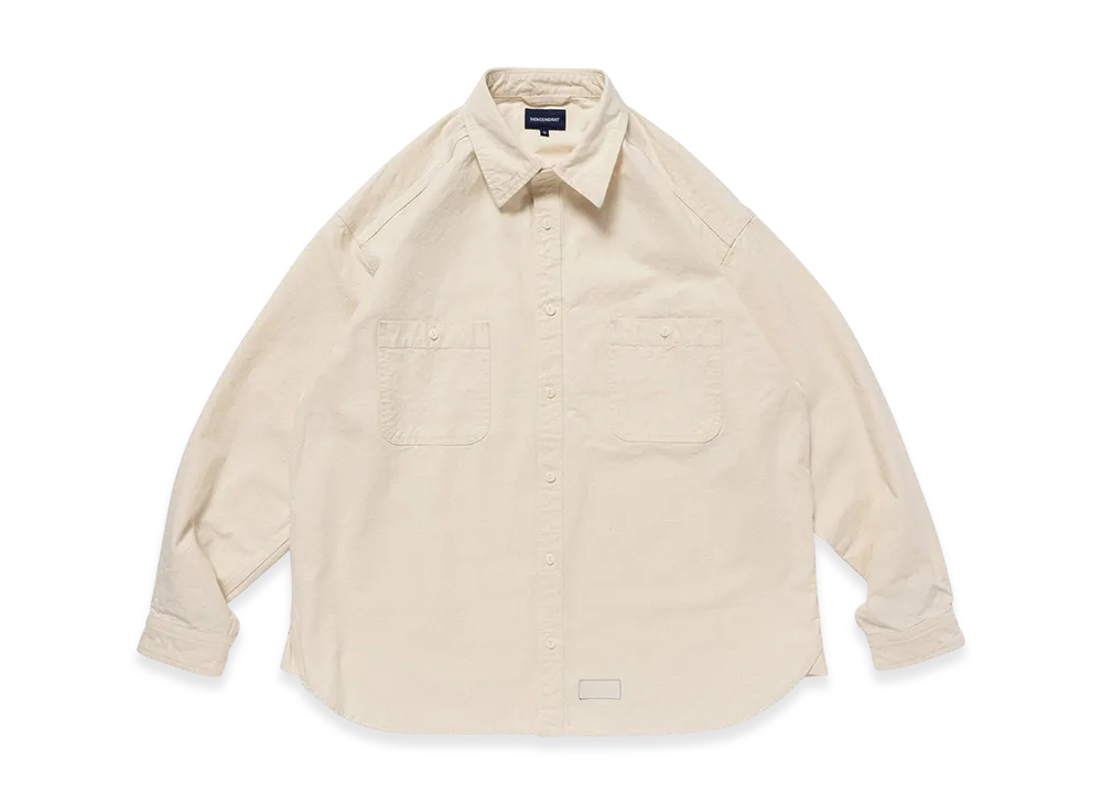 DESCENDANT Norman Chambray LS Shirt "Off White"
