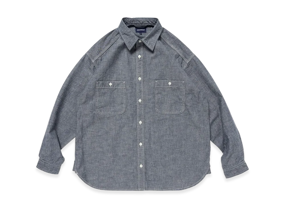 DESCENDANT Norman Chambray LS Shirt "Indigo"