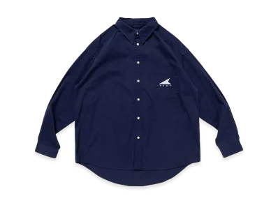 DESCENDANT Kennedy's Twill LS Shirt "Navy"