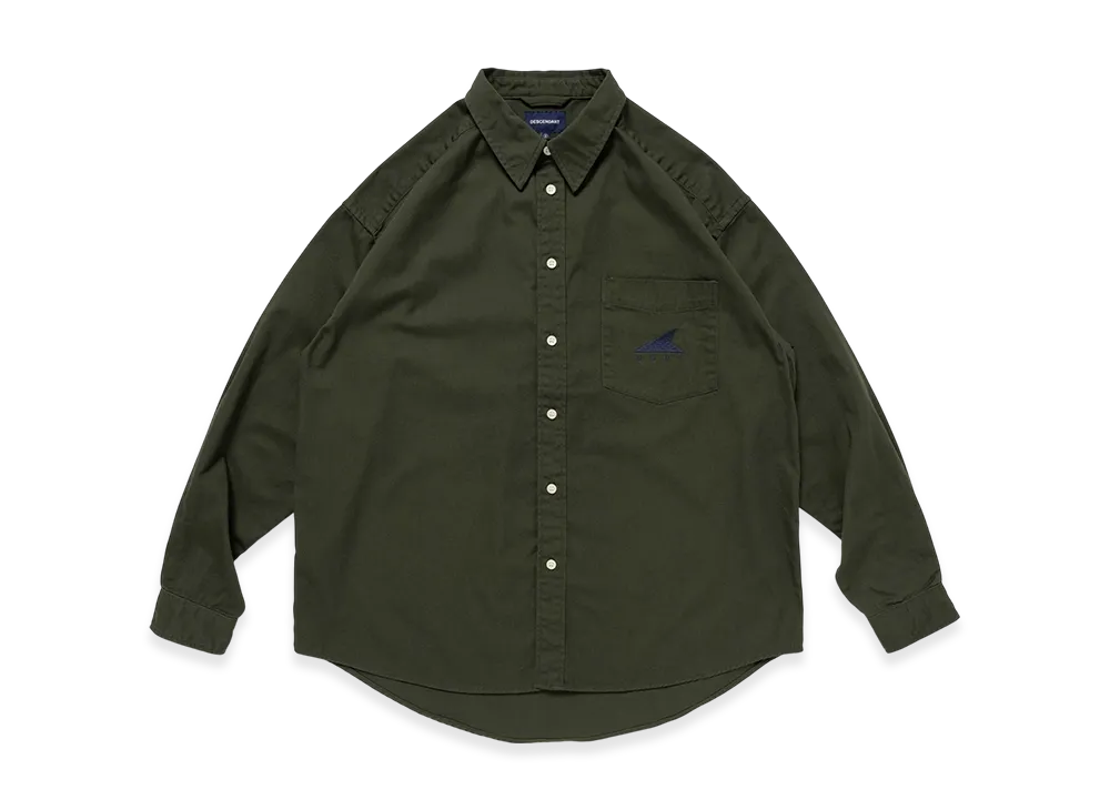 DESCENDANT Kennedy's Twill LS Shirt "Green"