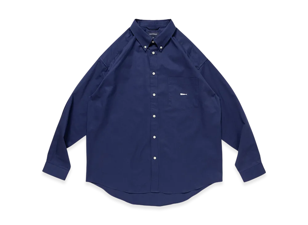 DESCENDANT Kennedy's Twill LS Shirt "Blue"