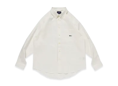 DESCENDANT Kennedy's Twill LS Shirt "White"