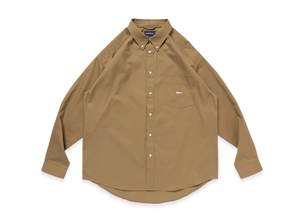 DESCENDANT Kennedy's Twill LS Shirt "Beige"