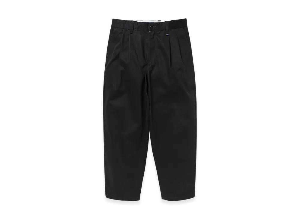 DESCENDANT DC-3 Organic Cotton Twill Trousers "Black"