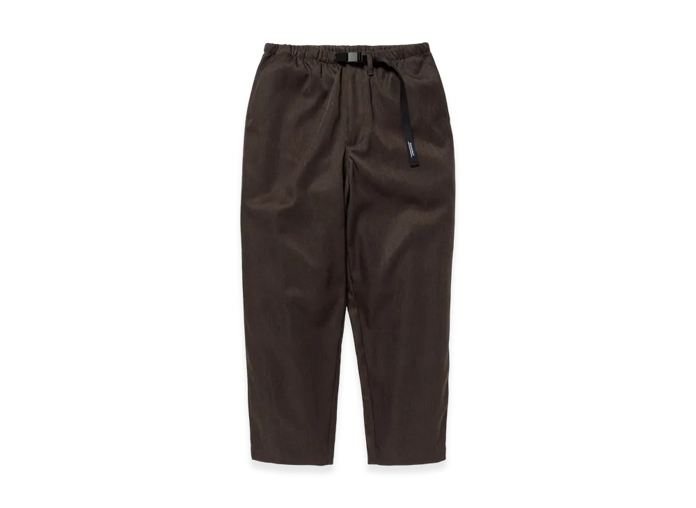 DESCENDANT Clasp Webbing Trousers "Brown"
