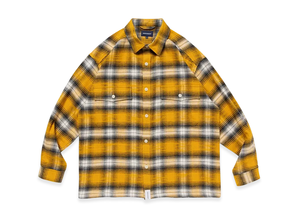 DESCENDANT Vanning Plaid LS Shirt "Yellow"