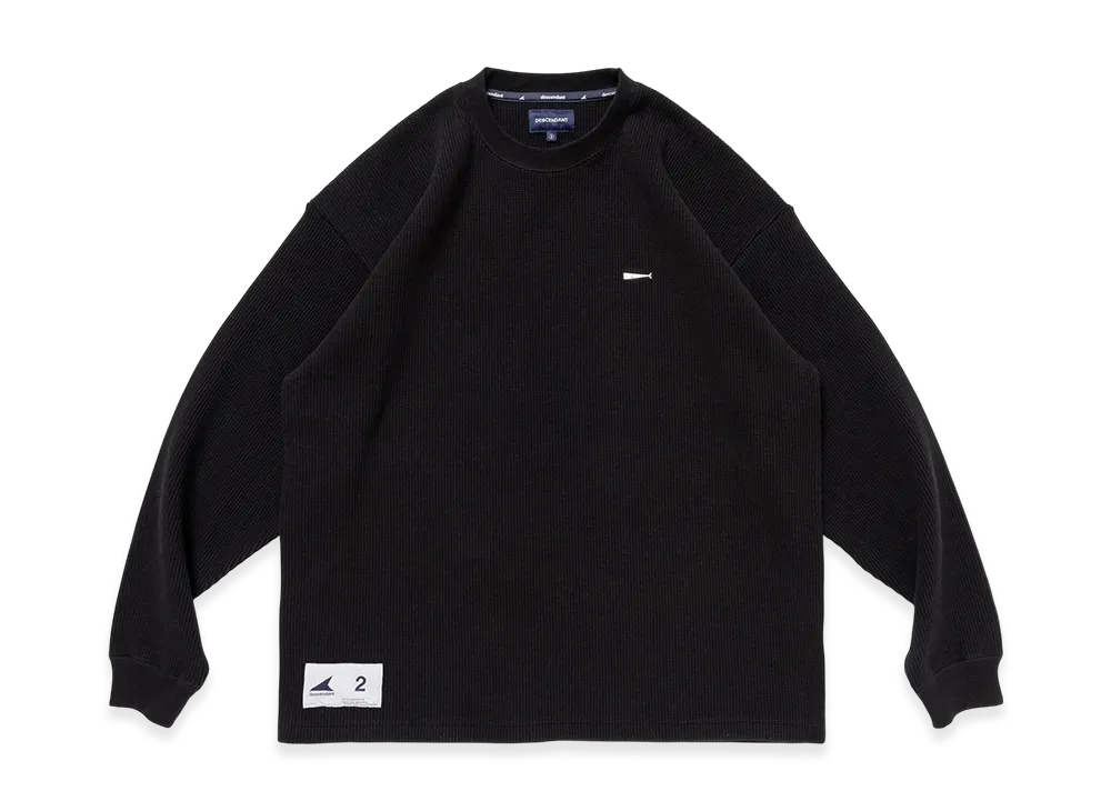 DESCENDANT Gaufre Waffle LS "Black"