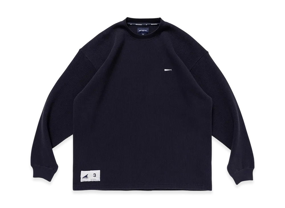 DESCENDANT Gaufre Waffle LS "Navy"