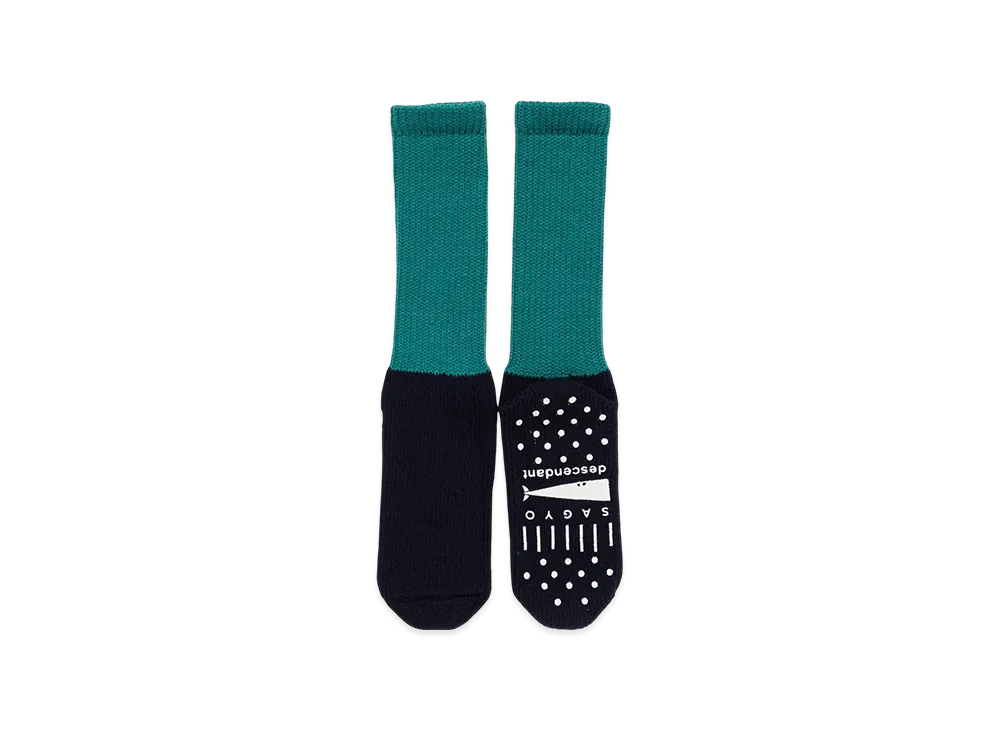 DESCENDANT Spear Sox Sagyo "Teal"