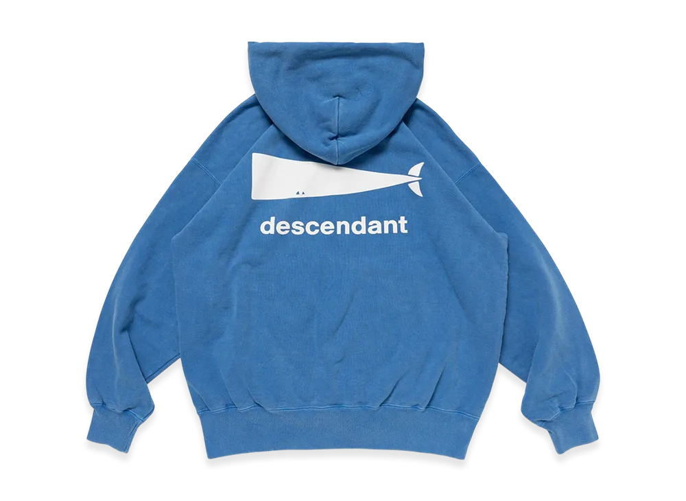 DESCENDANT Cachalot Hoody Pigment Dye "Blue"