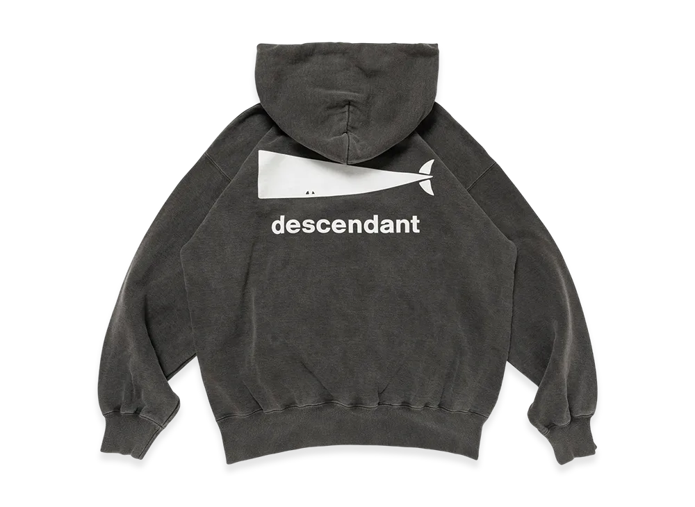DESCENDANT Cachalot Hoody Pigment Dye "Black"