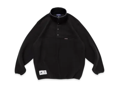 DESCENDANT Humming Fleece Pullover "Black"