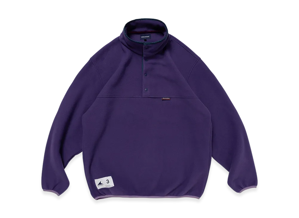 DESCENDANT Humming Fleece Pullover "Purple"