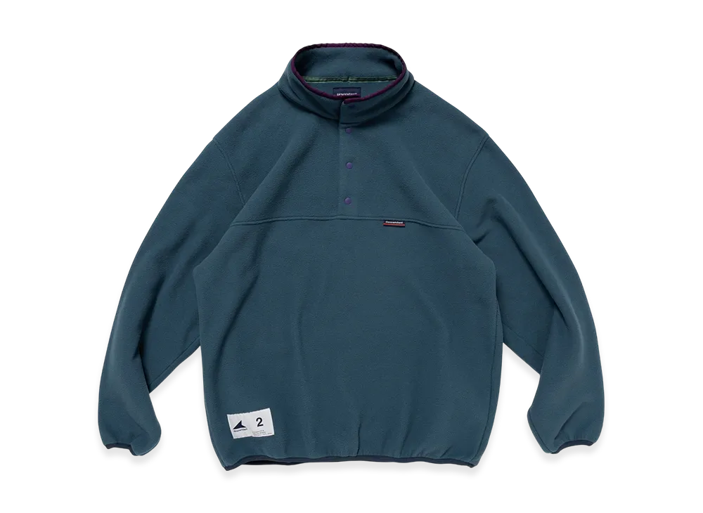 DESCENDANT Humming Fleece Pullover "Teal"