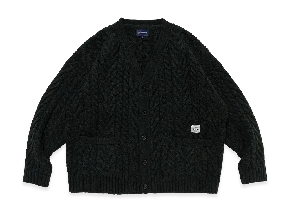 DESCENDANT Nurse Knit Cardigan "Green"