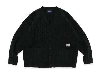 DESCENDANT Nurse Knit Cardigan "Green"