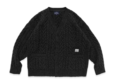 DESCENDANT Nurse Knit Cardigan "Charcoal"