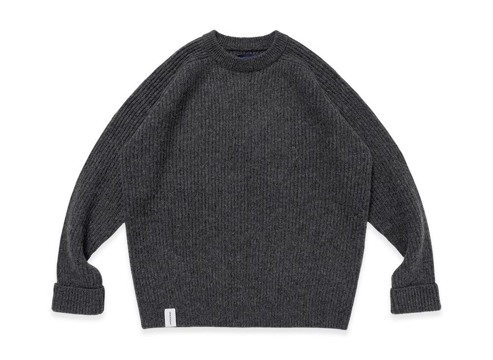 DESCENDANT Clam Crew Neck Knit "Gray"