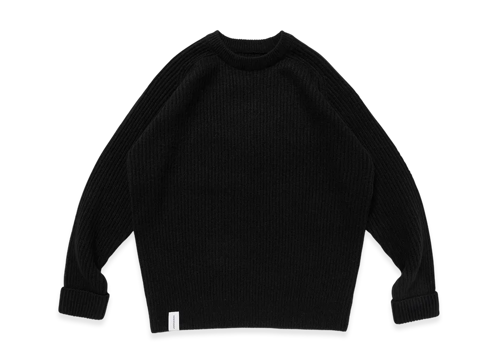 DESCENDANT Clam Crew Neck Knit "Black"