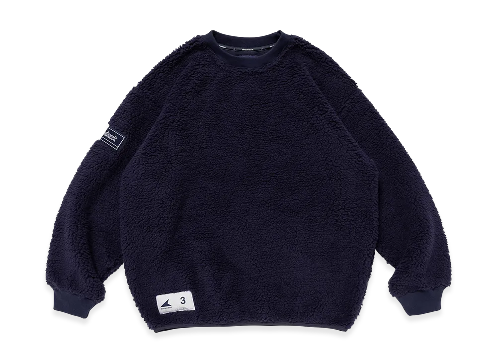 DESCENDANT Horizon Fleece Crew Neck "Navy"