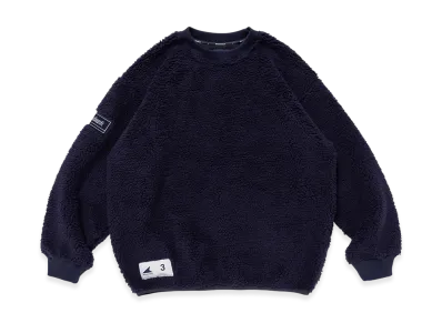 DESCENDANT Horizon Fleece Crew Neck "Navy"